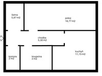 Prodám byt 2+1 ,52m2 Pardubice Dubina - Fotka 2